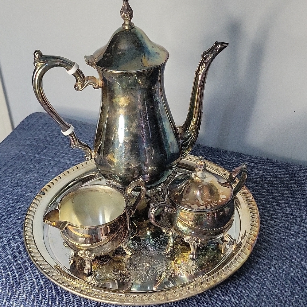 Elegant Silver Tea Set